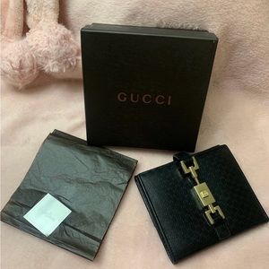 Gucci Jackie O Bifold Leather Wallet